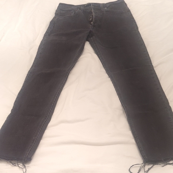 Denim Forum Black Straight Jeans - Picture 1 of 3